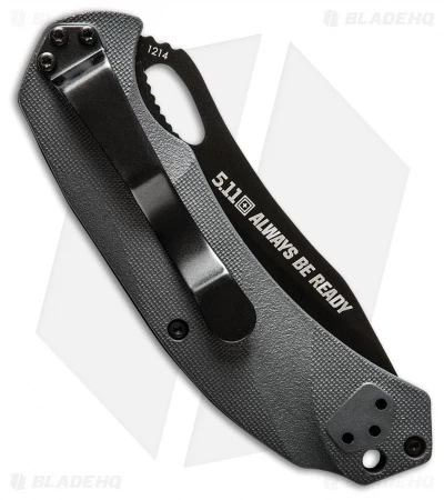 5.11 Tactical Alpha Liner Lock Folding Knife Gray FRN (3" Black) 51127 4 5.11 Tactical Alpha Liner Lock Folding Knife Gray FRN (3" Black) 51127 - Image 2