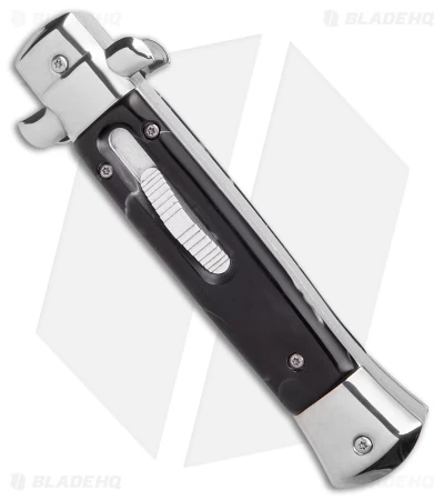 9" Mago Stiletto OTF Automatic Knife Black Marble Acrylic (3.75" Polish) 4 9" Mago Stiletto OTF Automatic Knife Black Marble Acrylic (3.75" Polish) - Image 2