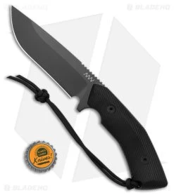 Acta Non Verba Knives M200 Hard Task Fixed Blade Knife Black G-10 (5.25" DLC) -Buck Knives Store Acta Non Verba Knives M200 Hard Task Fixed Blade Black G 10 DLC BHQ 125769 jr bottlecap