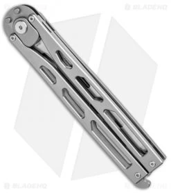 Artisan Cutlery Kinetic-Tool Automatic Butterfly Tool Gray Ti (4" Satin) -Buck Knives Store Artisan Cutlery Kinetic Tool Auto Butterfly Tool Gray Ti Satin 1823G GY BHQ 94480 jr side