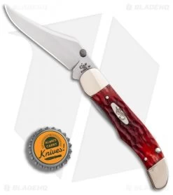 Case Kickstart Mid-Folding Hunter Assisted Knife Dark Red Jig Bone (61265AC CV) -Buck Knives Store Assisted Opener Dark Red Bone Jig Mid Hunter Clip BHQ 86870 er bottlecap