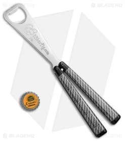 BB Barfly Bottle Opener Butterfly Trainer (Sim Carbon Fiber) -Buck Knives Store BB Barfly Bottle Opener Butterfly Trainer Sim CF BHQ 68441 jr bottlecap 2 2