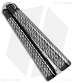 BB Barfly Bottle Opener Butterfly Trainer (Sim Carbon Fiber) -Buck Knives Store BB Barfly Bottle Opener Butterfly Trainer Sim CF BHQ 68441 jr side 2 2