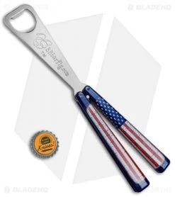 BB Barfly Bottle Opener Butterfly Trainer (Wild American Flag) -Buck Knives Store BB Barfly Bottle Opener Butterfly Trainer Wild American Flag BHQ 83042 jr bottlecap