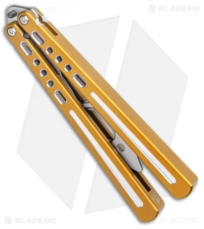 BBbarfly BBFireFly Knife Style Bottle Opener Balisong Gold (4.25" Satin) 5 BBbarfly BBFireFly Knife Style Bottle Opener Balisong Gold (4.25" Satin) - Image 3