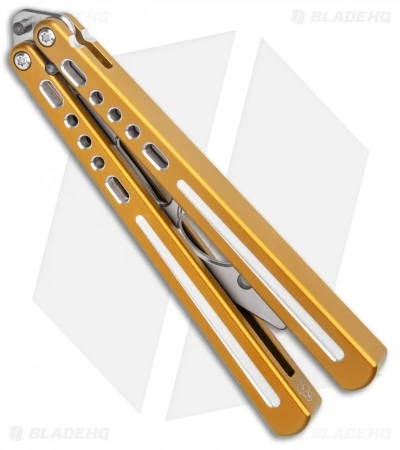 BBbarfly BBFireFly Knife Style Bottle Opener Balisong Gold (4.25" Satin) 4 BBbarfly BBFireFly Knife Style Bottle Opener Balisong Gold (4.25" Satin) - Image 2
