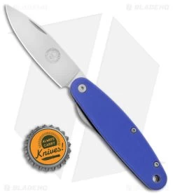 ESEE Churp Liner Lock Knife Blue G-10 (2.75" Satin D2) -Buck Knives Store BRK Designed by ESEE Churp LL Blue G 10 Satin BHQ 148921 jr bottlecap