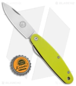 ESEE Churp Liner Lock Knife Yellow G-10 (2.75" Satin D2) -Buck Knives Store BRK Designed by ESEE Churp LL Yellow G 10 Satin BHQ 147398 jr bottlecap