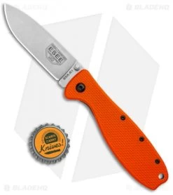 ESEE Zancudo Frame Lock Knife Orange (2.94" Stonewash) -Buck Knives Store BRK Designed by ESEE Zancudo FL Orange BHQ 101783 jr bottlecap 1