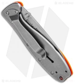 ESEE Zancudo Frame Lock Knife Orange (2.94" Stonewash) -Buck Knives Store BRK Designed by ESEE Zancudo FL Orange BHQ 101783 jr side