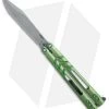 BRS ALT Alpha Beast Infinity Balisong Butterfly Knife Green Ti (4.5" Stonewash)