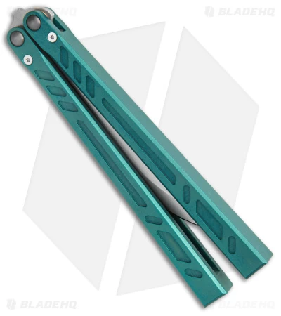 BRS Barebones Balisong Butterfly Knife Blue Aluminum Channel (4.5" SW) 5 BRS Barebones Balisong Butterfly Knife Blue Aluminum Channel (4.5" SW) - Image 3