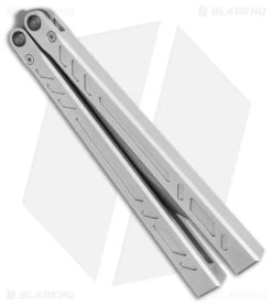 BRS Barebones Balisong Butterfly Knife Aluminum Channel (4.5" SW) -Buck Knives Store BRS Butterfly Knife Aluminum Channel Live Blade BHQ 140189 td spine jr