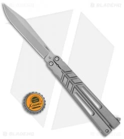 BRS Channel Alpha Beast Alternate Blade Butterfly Knife Titanium (4.5" SW) CHAB -Buck Knives Store BRS Channel Alpha Beast Alternate Blade Ti SW CHAB ALT BHQ 114621 jr bottlecap
