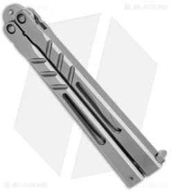 BRS Channel Alpha Beast Alternate Blade Butterfly Knife Titanium (4.5" SW) CHAB -Buck Knives Store BRS Channel Alpha Beast Alternate Blade Ti SW CHAB ALT BHQ 114621 jr side