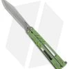 BRS Premium ALT Alpha Beast Balisong Butterfly Knife Green Ti (4.5" Stonewash) -Buck Knives Store BRS Premium ALT Alpha Beast Bali green Ti SW BHQ 82957 er