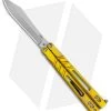 BRS Premium Alpha Beast Balisong Butterfly Knife Gold Ti (4.5" Stonewash)