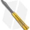 BRS Premium Channel Alpha Beast Balisong Butterfly Knife Gold Ti (4.5" Acid)CHAB