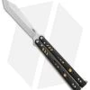 BRS Premium Replicant Balisong Butterfly Knife Black G-10/Gold Ti (4.5" SW) -Buck Knives Store BRS Premium Replicant balisong butterfly knife black G10 gold ti sw BHQ 29060 er
