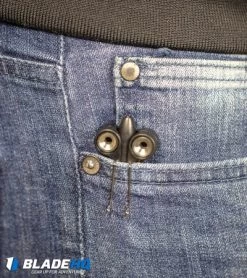 BaliYo By Spyderco Butterfly Pen Flipper USA Made (Red & Black) -Buck Knives Store BaliYo by Spyderco Pen Butterfly Flipper Black BHQ 4501 kp in pocket web 4