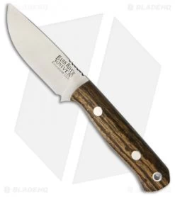 Bark River Bravo Micro Fixed Blade Knife Bocote Wood (2.25" Elmax Satin)