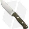 Bark River Bravo Squad Leader Fixed Blade Knife Green Micarta (4.625" A-2)