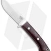 Bark River Classic Drop Point Knife Fixed Blade Burgandy Micarta (3.75" Elmax) -Buck Knives Store Bark River Classic DP Burgandy Micarta Elmax BA155MBU BHQ 95972 jr