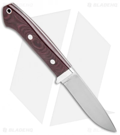 Bark River Classic Drop Point Knife Fixed Blade Burgandy Micarta (3.75" Elmax) 4 Bark River Classic Drop Point Knife Fixed Blade Burgandy Micarta (3.75" Elmax) - Image 2