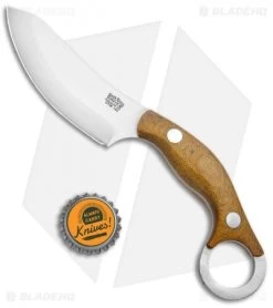 Bark River JX4 Bush Bat Fixed Blade Knife Natural Canvas Micarta (3.5" Satin) -Buck Knives Store Bark River JX4 Bush Bat Natural Canvas Micarta Satin BA10151MNC BHQ 92680 jr bottlecap