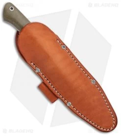 Bark River Knives Aurora Bushcraft Knife Green Canvas Micarta (4.5" 3V Satin) -Buck Knives Store Bark River Knives Aurora Bushcraft Burgundy Canvas Micarta Satin BA06122MBU BHQ 102680 jr sheath