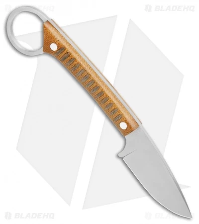 Bark River Ringtail Fixed Blade Knife Natural Canvas Micarta (2.5" Satin) 4 Bark River Ringtail Fixed Blade Knife Natural Canvas Micarta (2.5" Satin) - Image 2