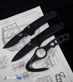 Benchmade 5750BK Mini Presidio II Automatic Knife (3.2" Black) -Buck Knives Store Benchmade 10 BLK Rescue Hook Safety Cutter Black Molded Sheath BHQ 51404 kp plans web