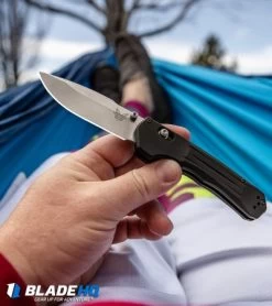 Benchmade 427 Mini Vallation AXIS-Assist Knife Black (3.2" Satin) -Buck Knives Store Benchmade 427 Mini Vallation AXIS Assist Knife Black Satin BHQ 97770 kp hammock web