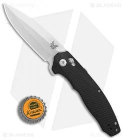 Benchmade 495 Vector AXIS-Assist Knife Black G-10 (3.6" Satin) -Buck Knives Store Benchmade 495 Vector Black G10 satin BHQ 78757 er bottlecap