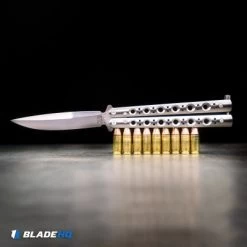 Benchmade 62 Balisong Butterfly Knife Stainless Steel (4.25" Satin) -Buck Knives Store Benchmade 62 Balisong Butterfly Knife Stainless Steel BHQ11144 kp steel bullets instagram