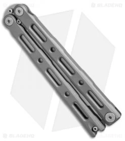 Benchmade 87 Ti Bali-Song Butterfly Knife Titanium (4.5" Satin) -Buck Knives Store Benchmade 87 Ti satin BHQ 51596 er spine