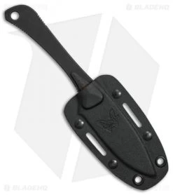 Benchmade Altitude Fixed Blade Knife (3" Black) 15200DLC -Buck Knives Store Benchmade Altitude black BHQ 78766 er sheath