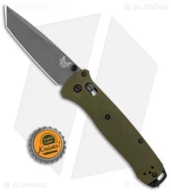 Benchmade Bailout AXIS Lock Knife Green Aluminum (3.4" Gray M4) 537GY-1 -Buck Knives Store Benchmade Bailout AXIS Green Aluminum Gray 537GY 1 BHQ 104895 jr bottlecap