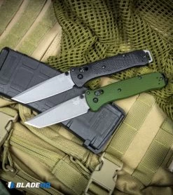 Benchmade Bailout AXIS Lock Knife Green Aluminum (3.4" Gray M4) 537GY-1 -Buck Knives Store Benchmade Bailout AXIS Lock Knife Green Aluminum Gray M4 537GY 1 BHQ 104895 kp tactical web