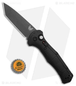 Benchmade Claymore Tanto Automatic Knife Black Grivory (3.6" Black) 9071BK -Buck Knives Store Benchmade Claymore Tanto AK Black Grivory 3in Black BHQ 179555 td size