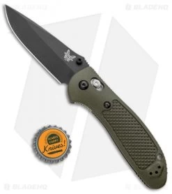 Benchmade Griptilian AXIS Lock Knife Olive Drab (3.45" Black) D2 -Buck Knives Store Benchmade Griptilian Manual Axis Lock D2 OD Green Black 551BKODD2 BHQ 5370 jr bottlecap