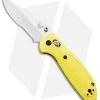 Benchmade Mini Griptilian AXIS Lock Knife Yellow (2.91" Satin Serr) 556S-YEL