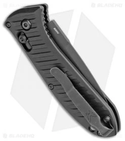 Benchmade 5750BK Mini Presidio II Automatic Knife (3.2" Black) -Buck Knives Store Benchmade Mini Presidio II Auto Black 5750BK BHQ 108953 jr side