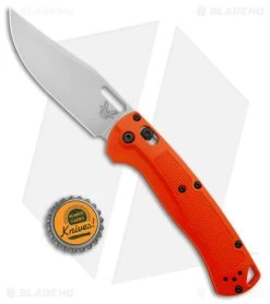 Benchmade Taggedout AXIS Lock Knife Orange Grivory (3.5" Stonewash) 15535 9 Benchmade Taggedout AXIS Lock Knife Orange Grivory (3.5" Stonewash) 15535 -Buck Knives Store Benchmade Taggedout AXIS Lock Orange Grivory SW BHQ 137283 jr bottlecap