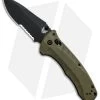 Benchmade Turret AXIS Lock Folding Knife OD Green G-10 (3.7" Black Serr) 980SBK 1 Benchmade Turret AXIS Lock Folding Knife OD Green G-10 (3.7" Black Serr) 980SBK -Buck Knives Store Benchmade Turret Axis Lock OD Green G 10 Black Serr 980SBK BHQ 92611 jr