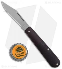 Boker Barlow Integral Pocket Slip Joint Knife Black Canvas Micarta (3.25" Satin) -Buck Knives Store Boker Barlow Integral Pocket Knife Micarta SW 111943 BHQ 120617 jr bottlecap