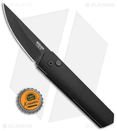 Boker Burnley Kwaiken Compact Automatic Knife Black (3" Black) Pro-Tech 6 Boker Burnley Kwaiken Compact Automatic Knife Black (3" Black) Pro-Tech - Image 4