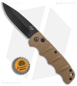 Boker Kalashnikov Drop Point Automatic Knife Coyote Brown (3.25" Black D2) -Buck Knives Store Boker Kalashnikov Auto Coyote D2 Black BHQ 144762 jr bottlecap