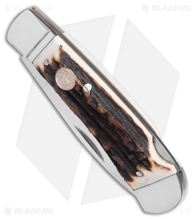 Boker Lockback Gentleman's Knife Stag Bone (2.8" Satin) 4 Boker Lockback Gentleman's Knife Stag Bone (2.8" Satin) - Image 2