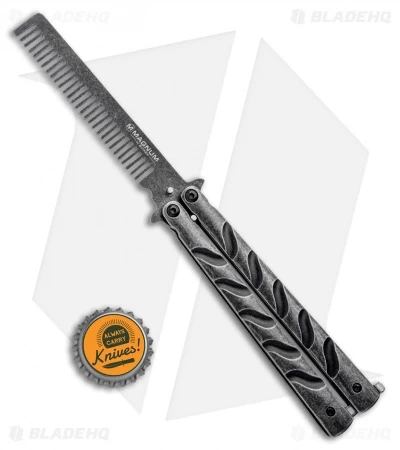 Boker Magnum Balicomb Butterfly Trainer Black Stonewash (3.88" Comb) 6 Boker Magnum Balicomb Butterfly Trainer Black Stonewash (3.88" Comb) - Image 4